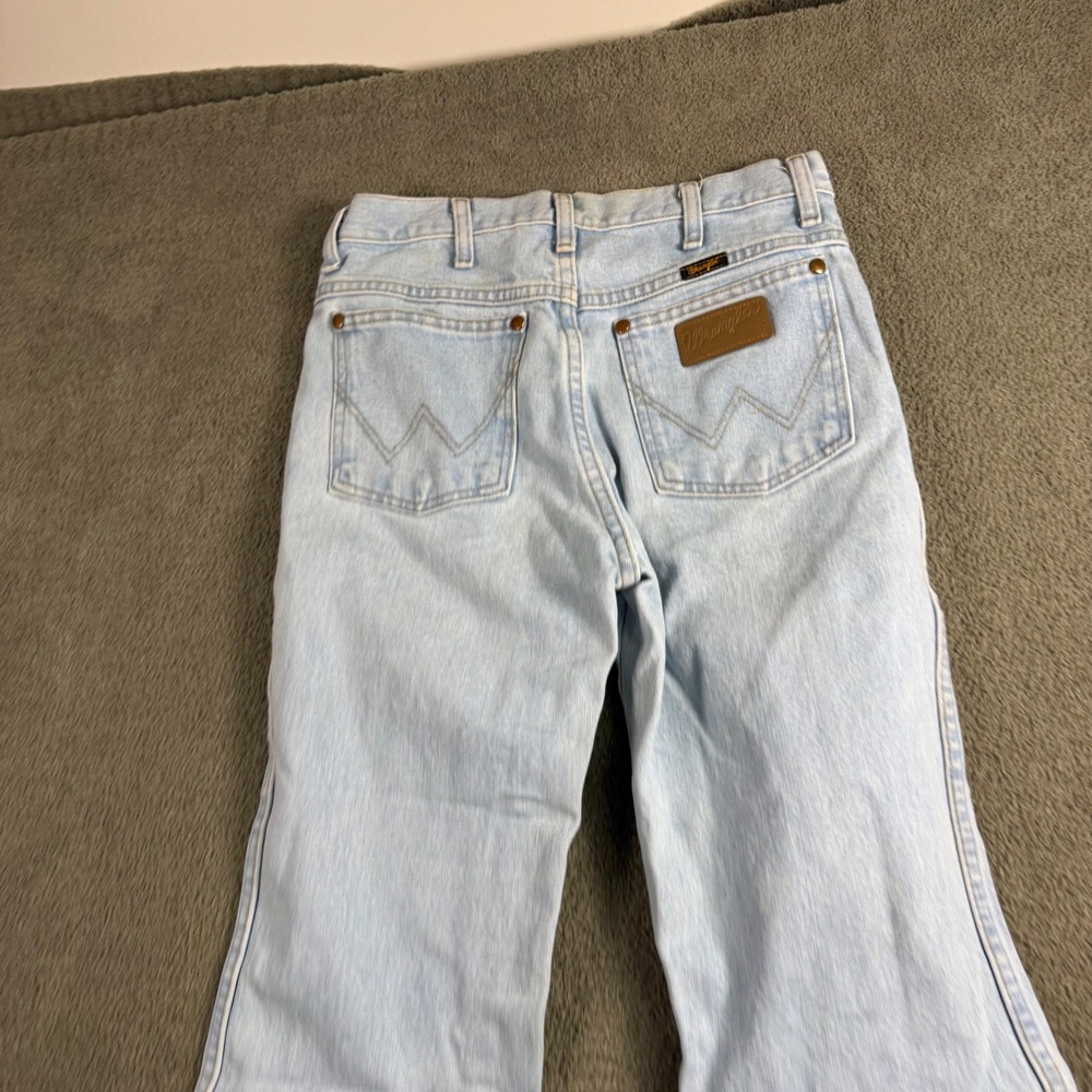 Wrangler 936GBH Cowboy Cut Slim Fit Light Wash Jeans 29x32 Mens Denim